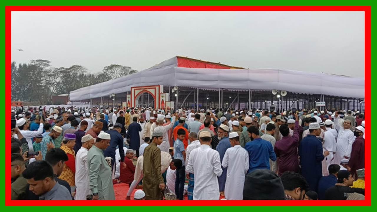 লক্ষাধিক মানুষের অংশগ্রহণে ঢাকার বড় ঈদের জামাত পুরাতন বাণিজ্য মেলার মাঠে অনুষ্ঠিত