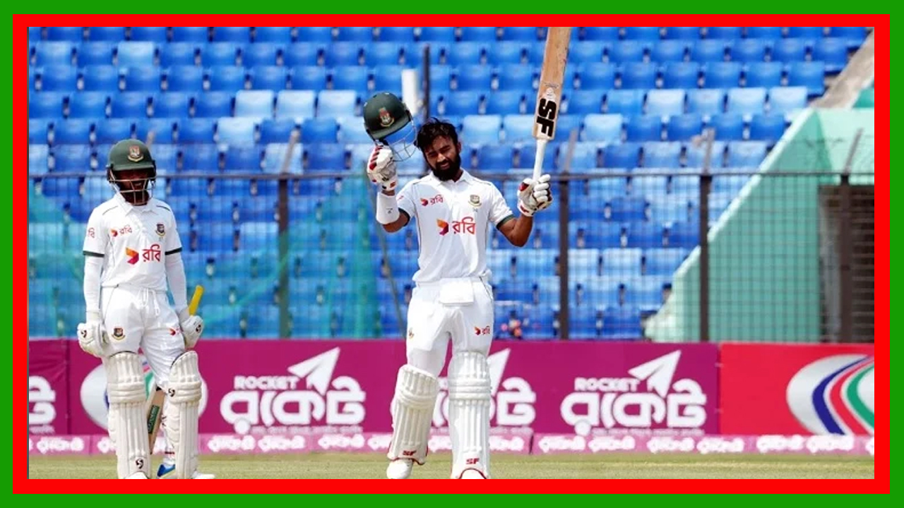 সাদমান ইসলামের সেঞ্চুরিতে ৬৪ রানে এগিয়ে রয়েছে স্বাগতিক বাংলাদেশ