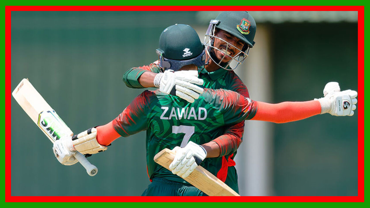 জাওয়াদের সেঞ্চুরিতে শ্রীলঙ্কায় সিরিজ জয় বাংলাদেশ অনূর্ধ্ব-১৯ দলের