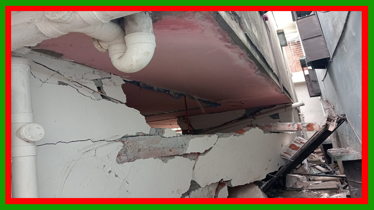 আশুলিয়া নিশ্চন্তপুরে গ্যাস সিলিন্ডার বিস্ফোরণ হয়ে ৬জন আহত : দুই তলা বিল্ডিং ধস