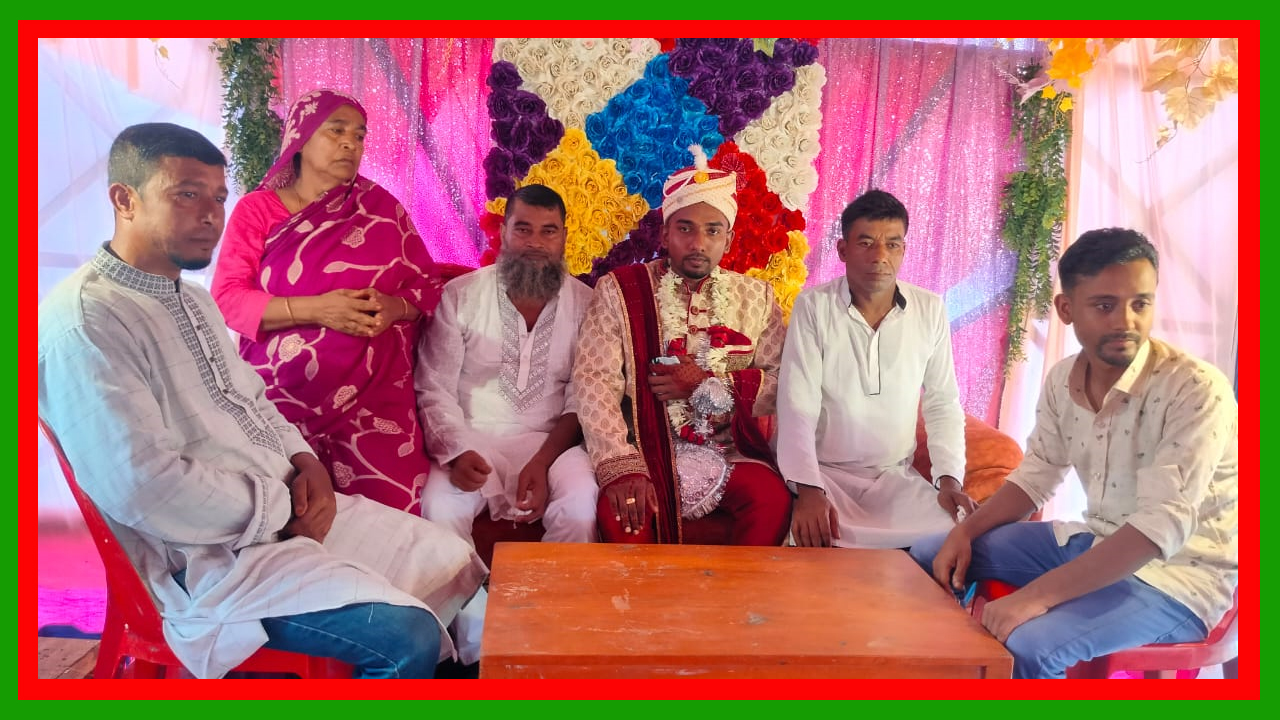 ফরিদপুর সালথায় পানির উপরে বরের ঝুলন্ত আসনের আয়োজন