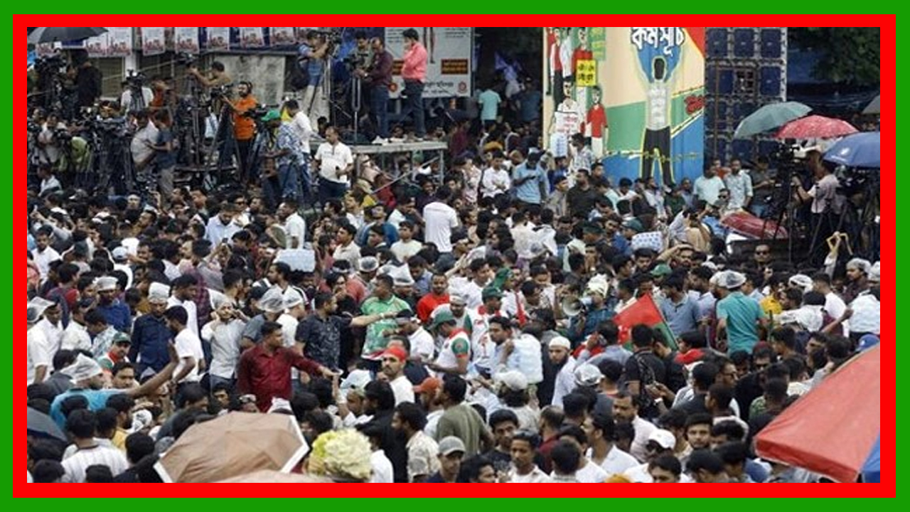 শাহবাগে ছাত্রদলের নেতাকর্মীদের স্লোগানে মুখর 