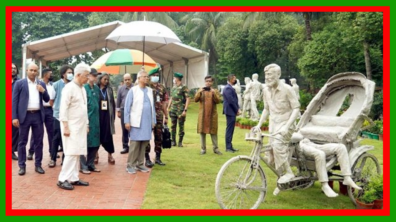 গণভবনে নির্মাণাধীন জুলাই স্মৃতি জাদুঘর পরিদর্শন করলেন প্রধান উপদেষ্টা