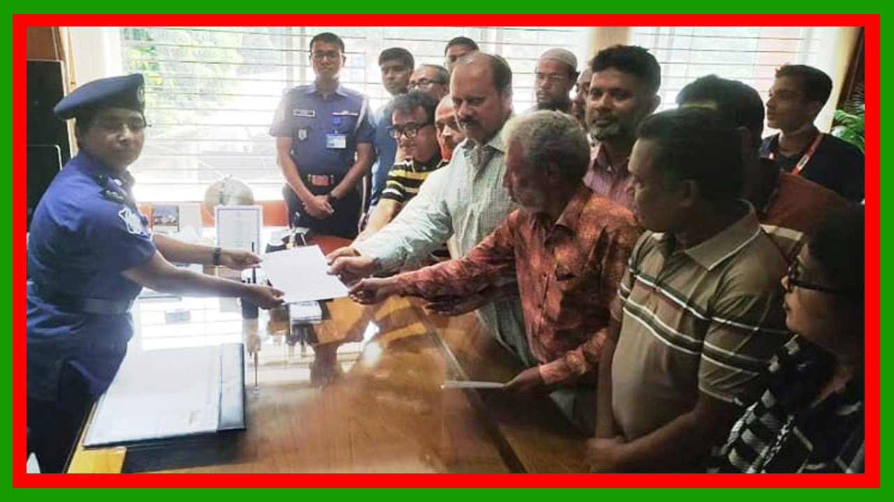শার্শা থানার ওসি প্রত্যাহার ও সাংবাদিক মনিরুলের মুক্তির দাবিতে যশোরের এসপিকে সাংবাদিক ইউনিয়নের স্মারকলিপি
