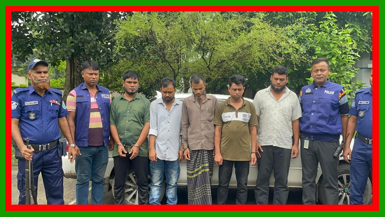 ঢাকার ধামরাইয়ে ডাকাতির প্রস্তুতিকালে প্রাইভেটকারসহ ৫ সদস্যের ডাকাত দল গ্রেপ্তার