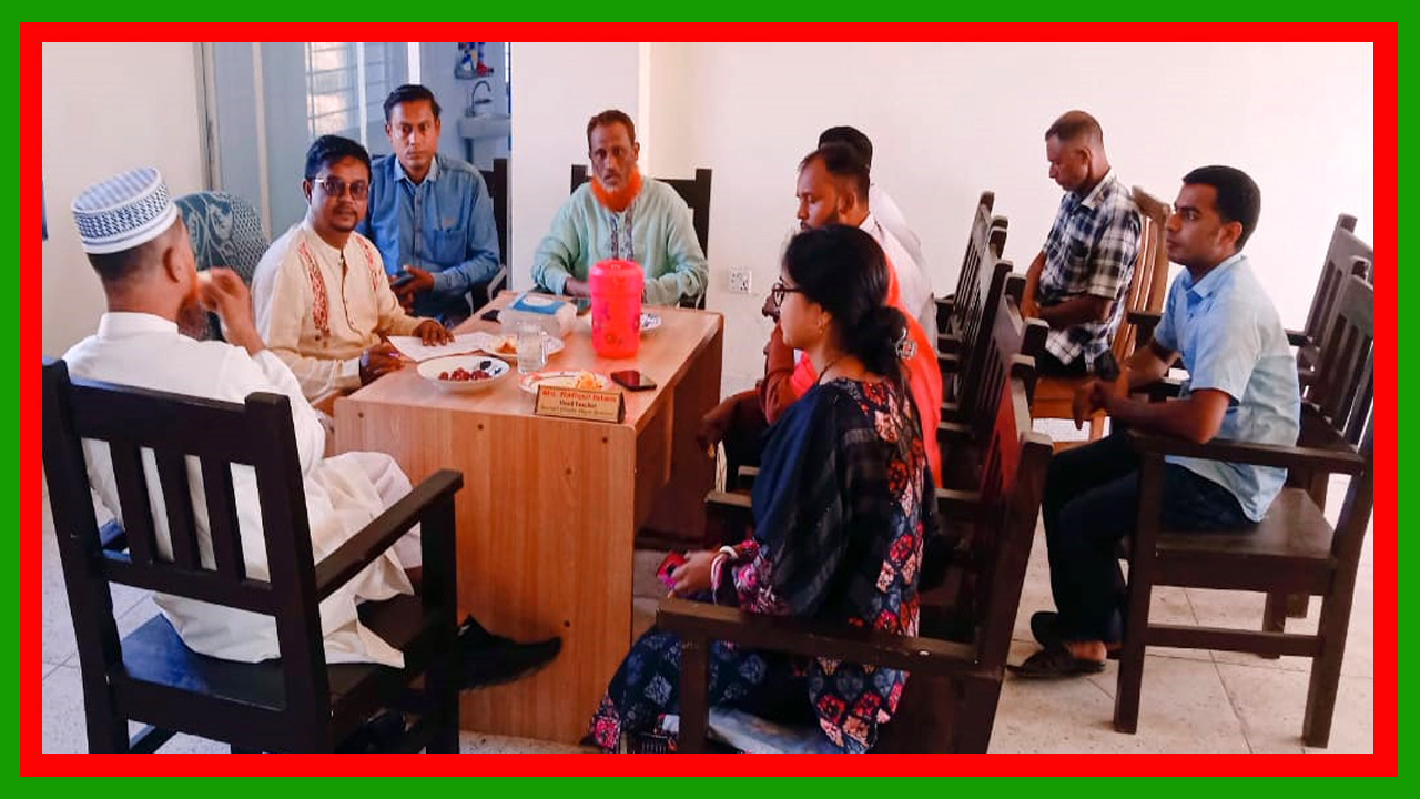 সুনামগঞ্জের দোয়ারাবাজারের সোনালী চেলা উচ্চ বিদ্যালয়ে জেলা মাধ্যমিক শিক্ষা অফিসারের পরিদর্শন