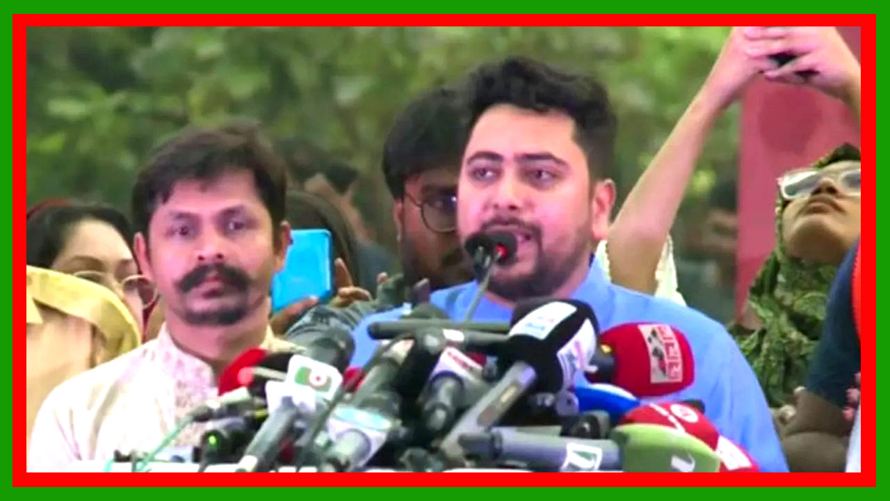 অথর্ব এই নির্বাচন কমিশনের অধীনে সুষ্ঠু নির্বাচন সম্ভব নয় : নাহিদ ইসলাম