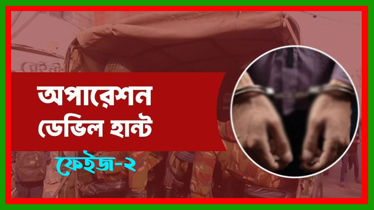 লুট হওয়া ও অবৈধ অস্ত্র উদ্ধারে শুরু হচ্ছে অপারেশন ডেভিল হান্ট ফেইজ-২