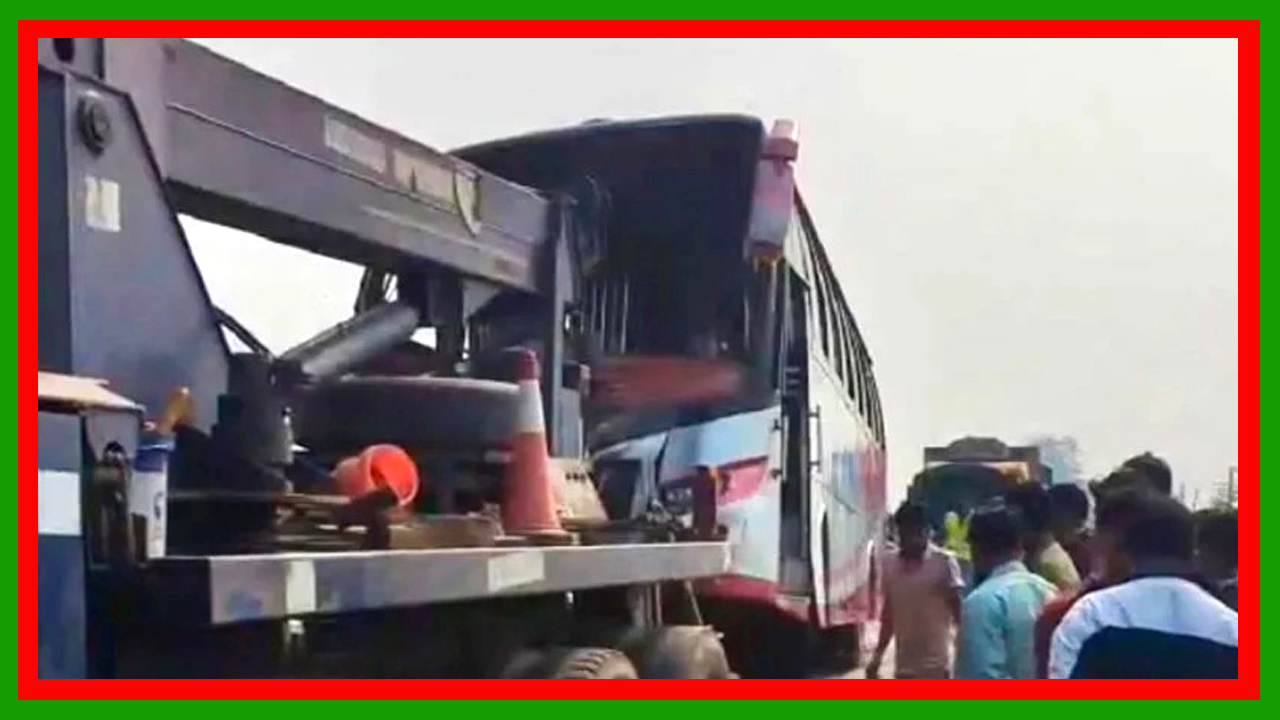 ফরিদপুরের ভাঙ্গায় বাস-ট্রাকের মুখোমুখি সংঘর্ষ : ট্রাকের চালক ও হেলপার নিহত, আহত ৭