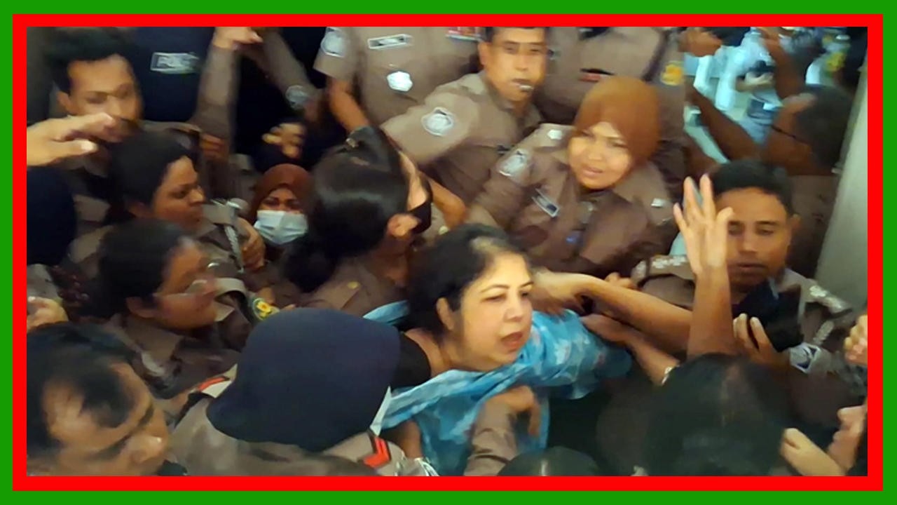 আদালতে শিরীন শারমিনের রিমান্ড শুনানিতে এজলাসে হট্টগোল সৃষ্টি করলে বিচারক হঠাৎ সাংবাদিকদের এজলাস থেকে বের করে দেন